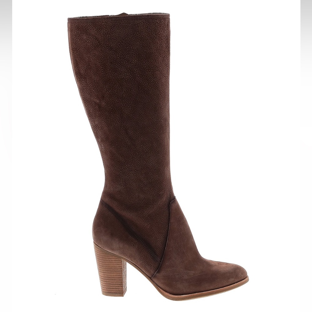 Ecco brown high-heeled boots